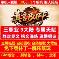 真言BUFF三职业9大陆专属天赋铭文群攻奥义假人