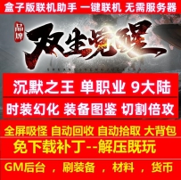 双生觉醒沉默之王单职业9大陆时装幻化装备图鉴